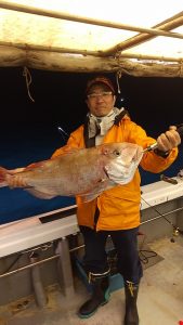 5月6日夜焚きイカ・タイ釣り