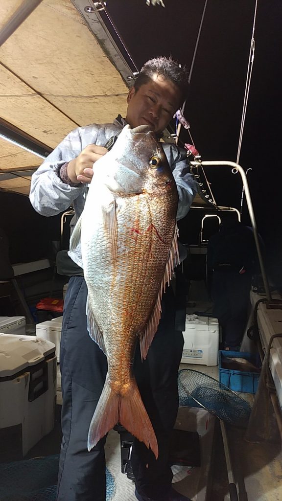 5月14日夜焚きイカ・タイ釣り