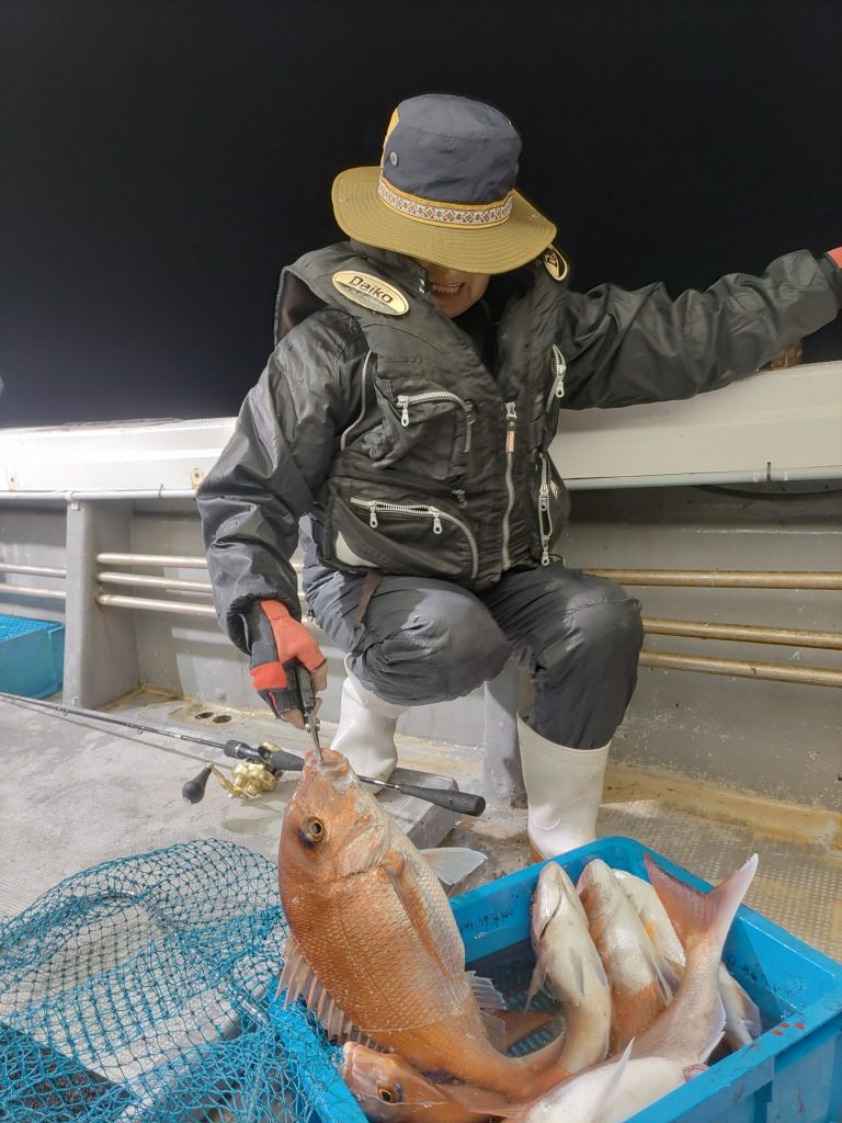夜焚きイカ・タイラバ釣り